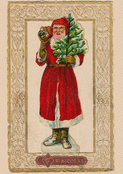 Saint Nicolas avec son sapin verdoyant